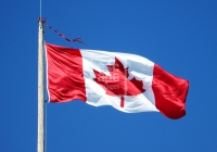 The bold colours of Canada's national flag